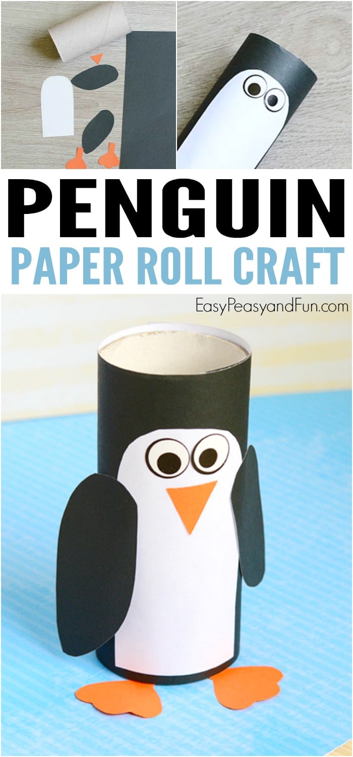 Toilet Paper Roll Penguin Craft
