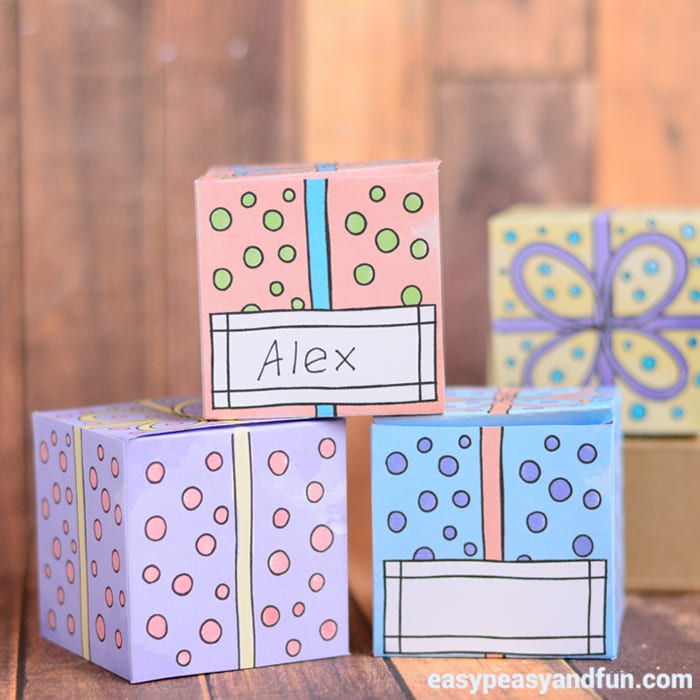 Cute Printable Gift Boxes