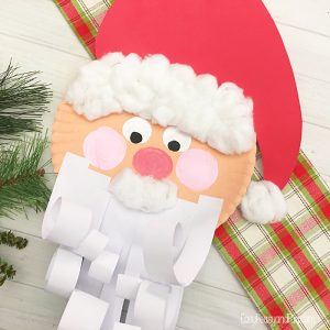 Fun Paper Plate Santa Craft