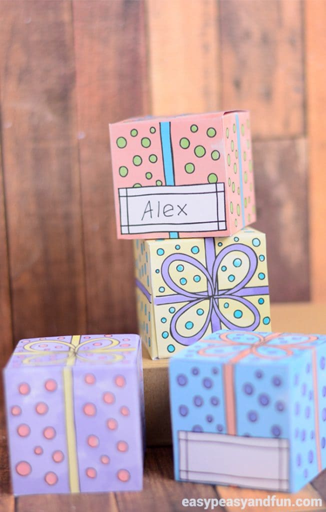 Printable Gift Boxes - Easy Peasy and Fun
