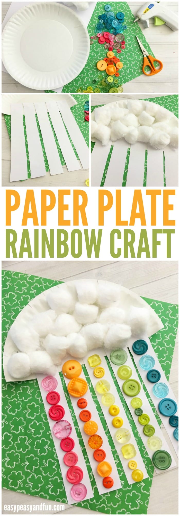 Adorable Paper Plate Rainbow Craft for Kids