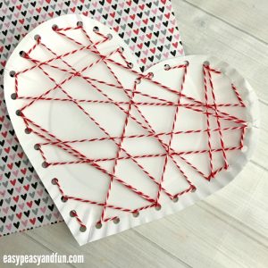 Cute Heart Paper Plate Craft