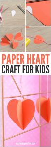 3D Paper Heart Craft - Easy Peasy and Fun