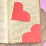 Heart Corner Bookmarks Paper Craft