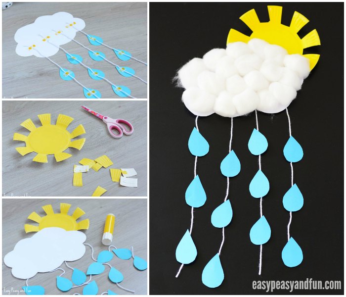 Rain Cloud Paper Craft for Kids