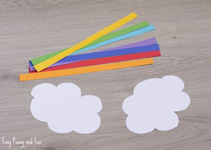 Cotton Ball Rainbow Craft - Easy Peasy and Fun