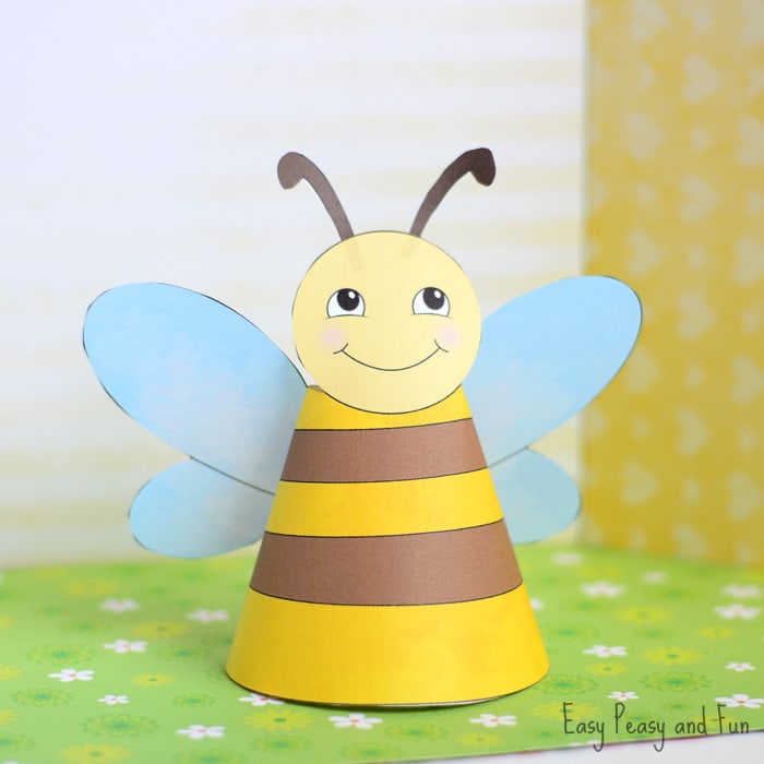 Bee Paper Toys