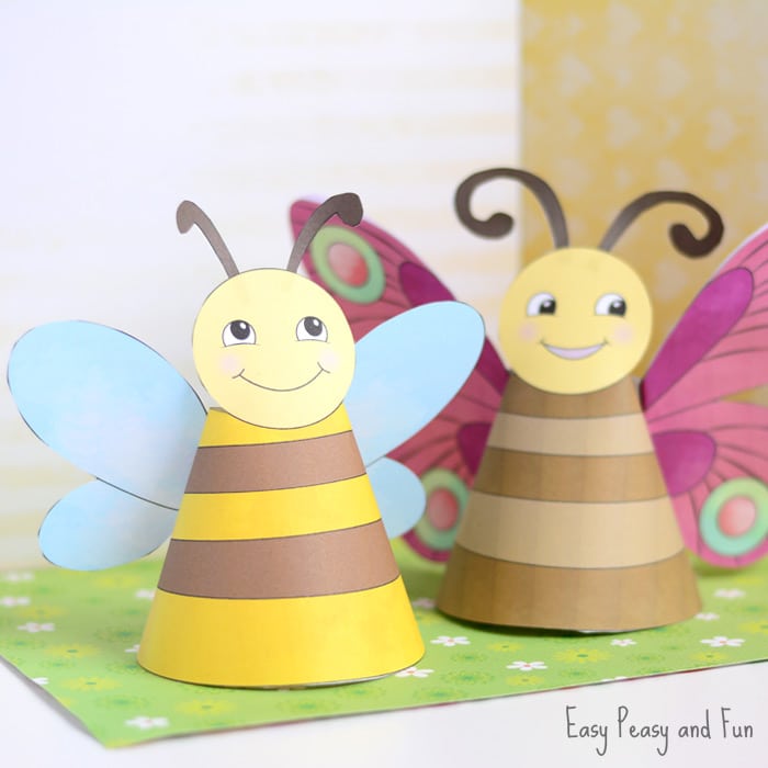 Cute Bug Paper Toys