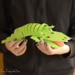 Cute Paper Crocodile Craft for Kids