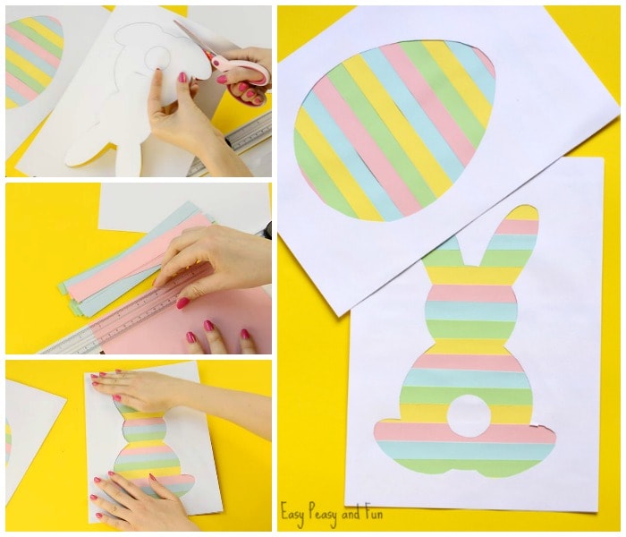 Adorable Printable Easter Silhouette Craft