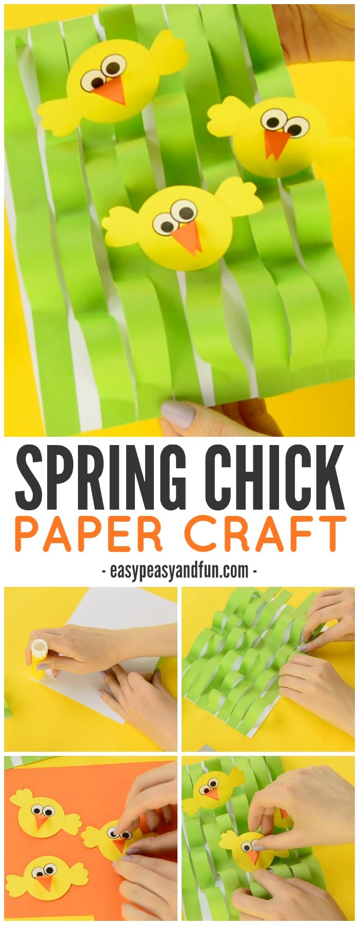 Adorable Spring Chick Paper Craft for Kids to Make