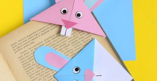 Cute Easter Bunny Corner Bookmark