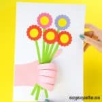 Cute Handprint Flower Craft for Kids