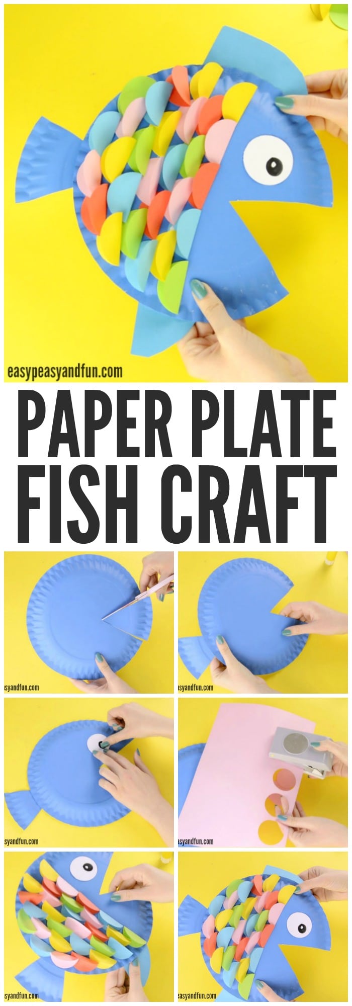 Cute Paper Plate Fish Craft for Kids to Make