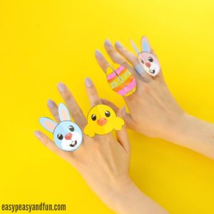 Cute Printable Easter Paper Rings
