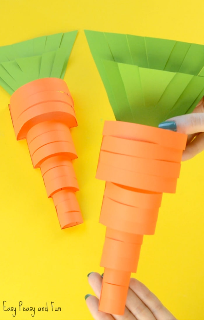 Paper Carrot Craft for Kids