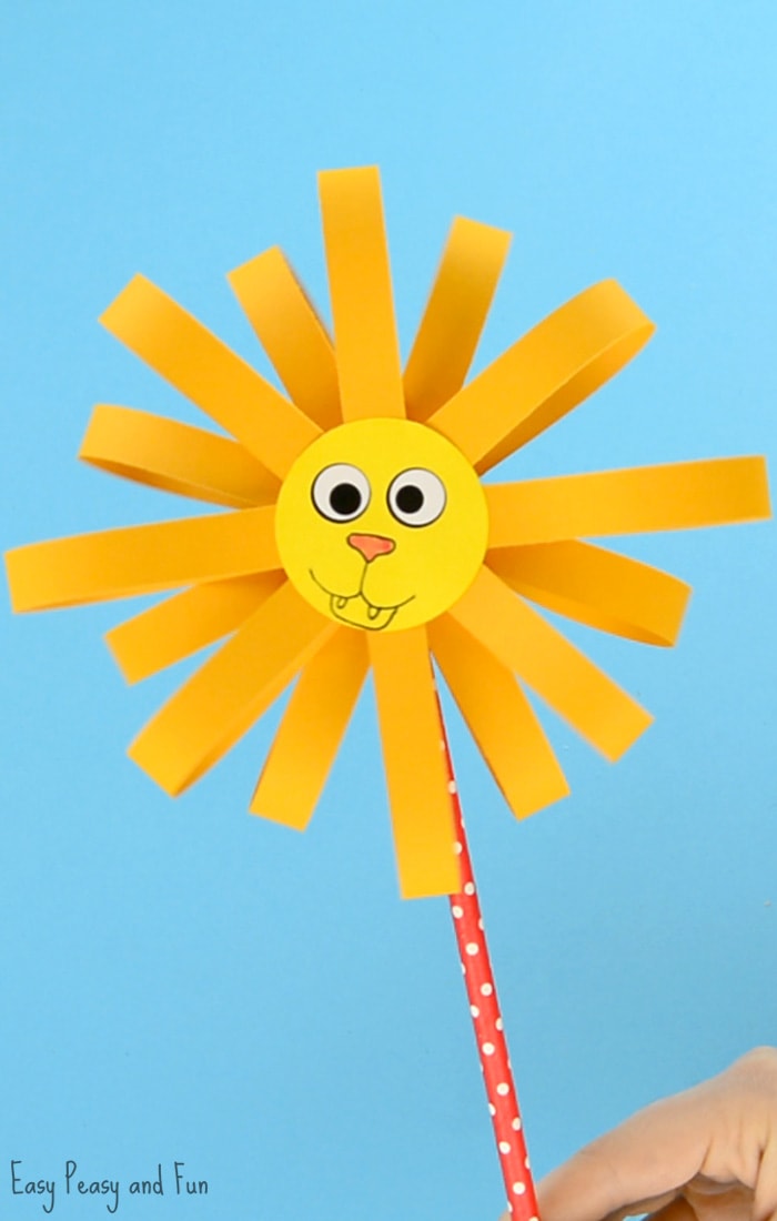 Paper Lion Craft for Kids