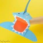 Shark Paper Hand Puppet Craft