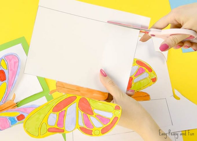 DIY Butterfly Pop Up Card with a Template - Easy Peasy and Fun