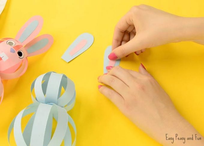 Easy Paper Bunny Craft - Easter Idea for Kids - Easy Peasy and Fun