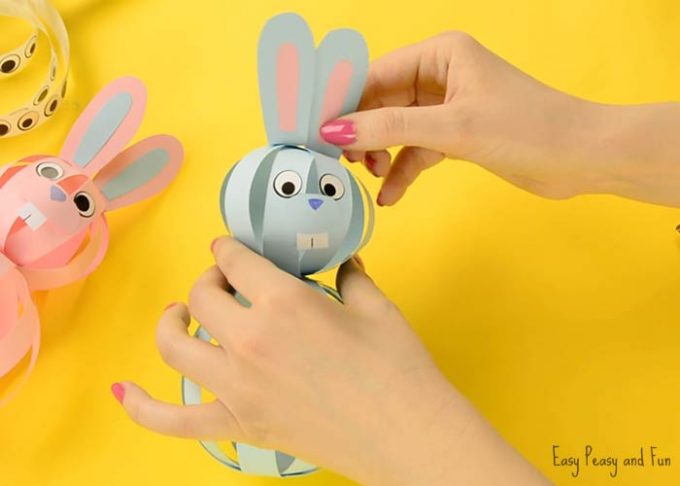 Easy Paper Bunny Craft - Easter Idea for Kids - Easy Peasy and Fun