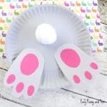 Bunny But Paper Plate Craft for Kids