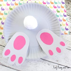 Bunny But paper plate crafts for kids