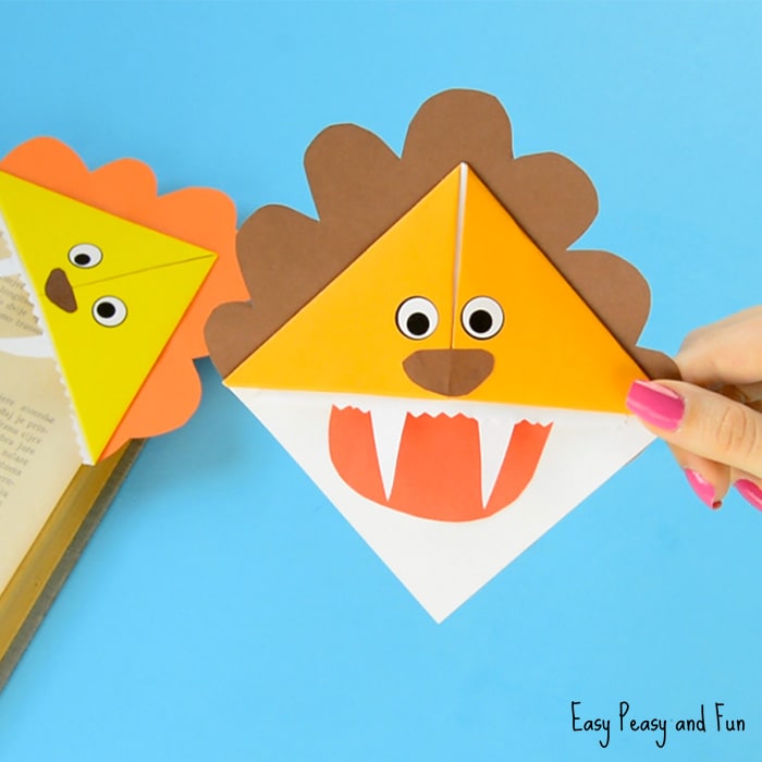 Cute Lion Corner Bookmarks