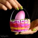 Cute Woven Easter Basket Craft