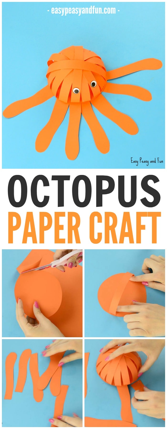 Cute and Simple Paper Octopus Craft for Kids to Make