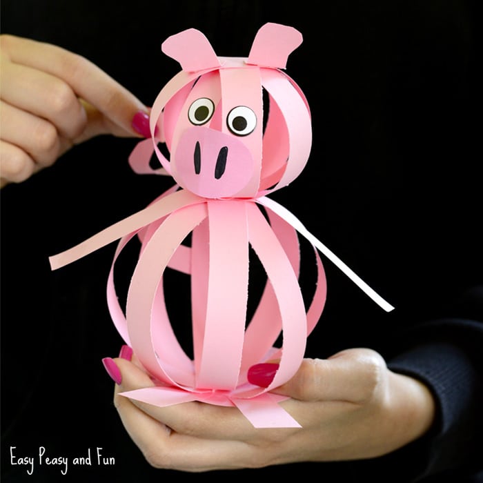 Easy Paper Pig Craft for Kids to Make