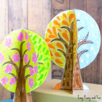 Four Seasons Tree Craft With Template