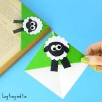 Sheep Corner Bookmark – Origami For Kids