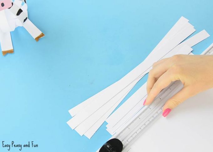 Simple Cow Paper Easy Paper Cow Craft - Farm Animal Craft Ideas - Easy Peasy and Fun
