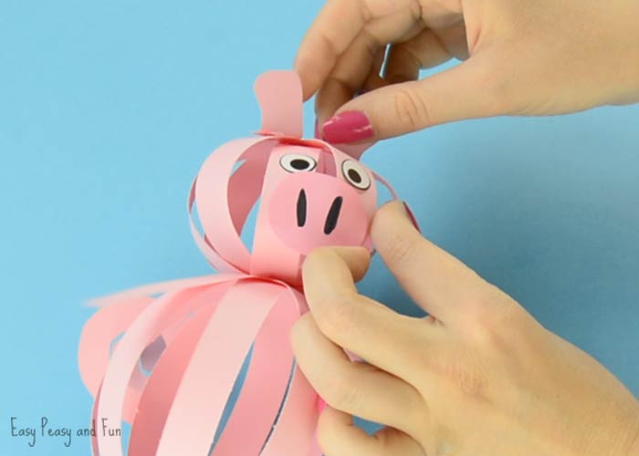 show me how to make a paper pig
