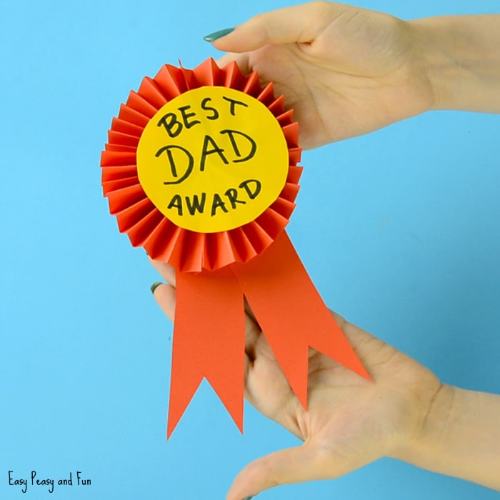 Make a ribbon for Father's Day rewards.