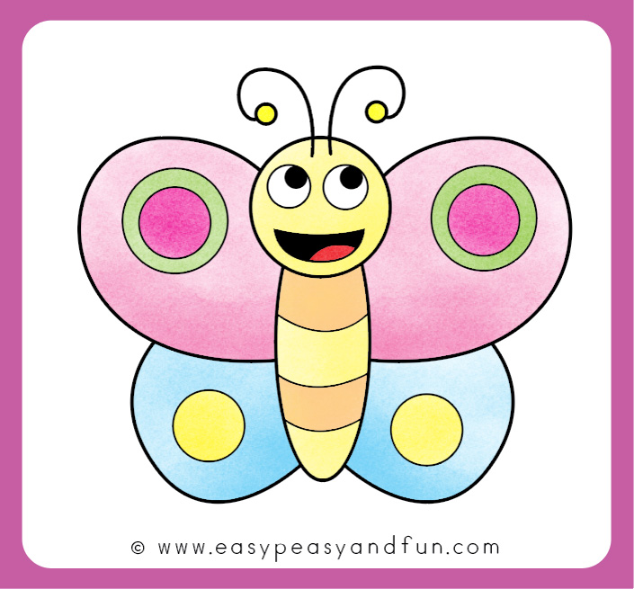 How To Draw A Butterfly Step By Step For Kids Printable Easy Peasy And Fun Butterflystep by step drawing for kids. how to draw a butterfly step by step