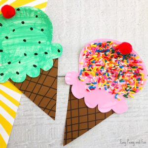 Cute Paper Plate Ice Cream Crafts