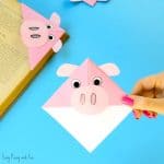 Pig Corner Bookmarks Craft for Kids