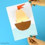Simple Paper Boat Summer Craft for Kids