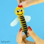 Bee Craft from Accordion Paper for Kids