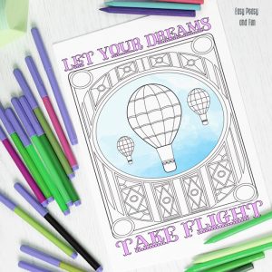 Balloon Coloring Page