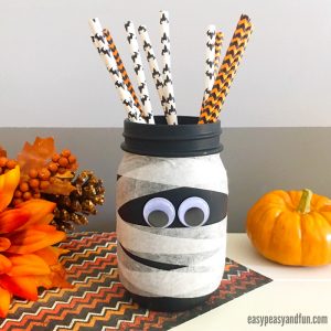 Cute Mason Jar Mummy Craft