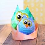 Simple Owl Craft Template for Kids