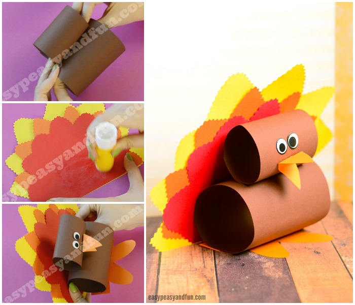 Cute and Simple Paper Turkey Craft