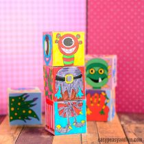Printable Monsters Mix and Match Cubes