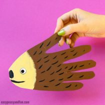 Handprint Hedgehog Craft