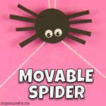 Cute Movable Spider Craft for Kids