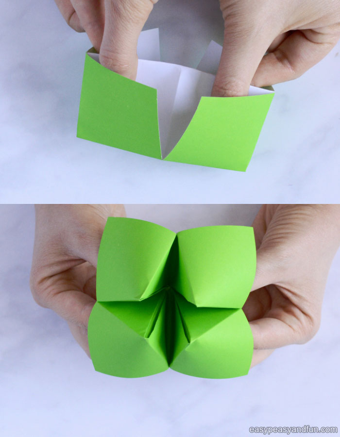 How to make a fortune teller out of paper?