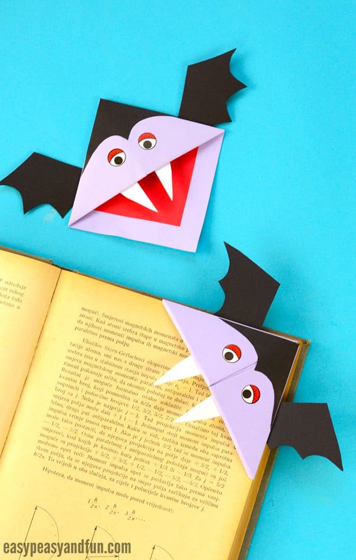 Vampire Corner Bookmark Idea